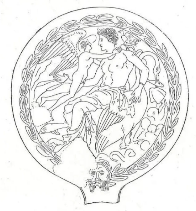 Specchio bronzeo inciso del corredo della Tomba Mulakia