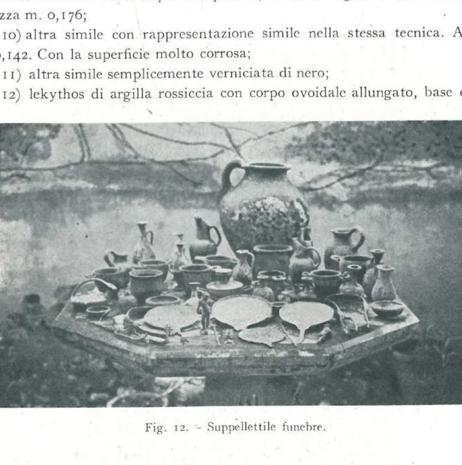 Suppellettile recuperata nell ipogeo Mulakia e oggi al Museo Civico Archeologico di Anzio